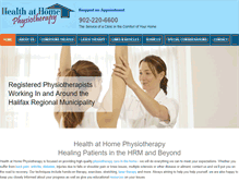 Tablet Screenshot of healthathomephysio.com